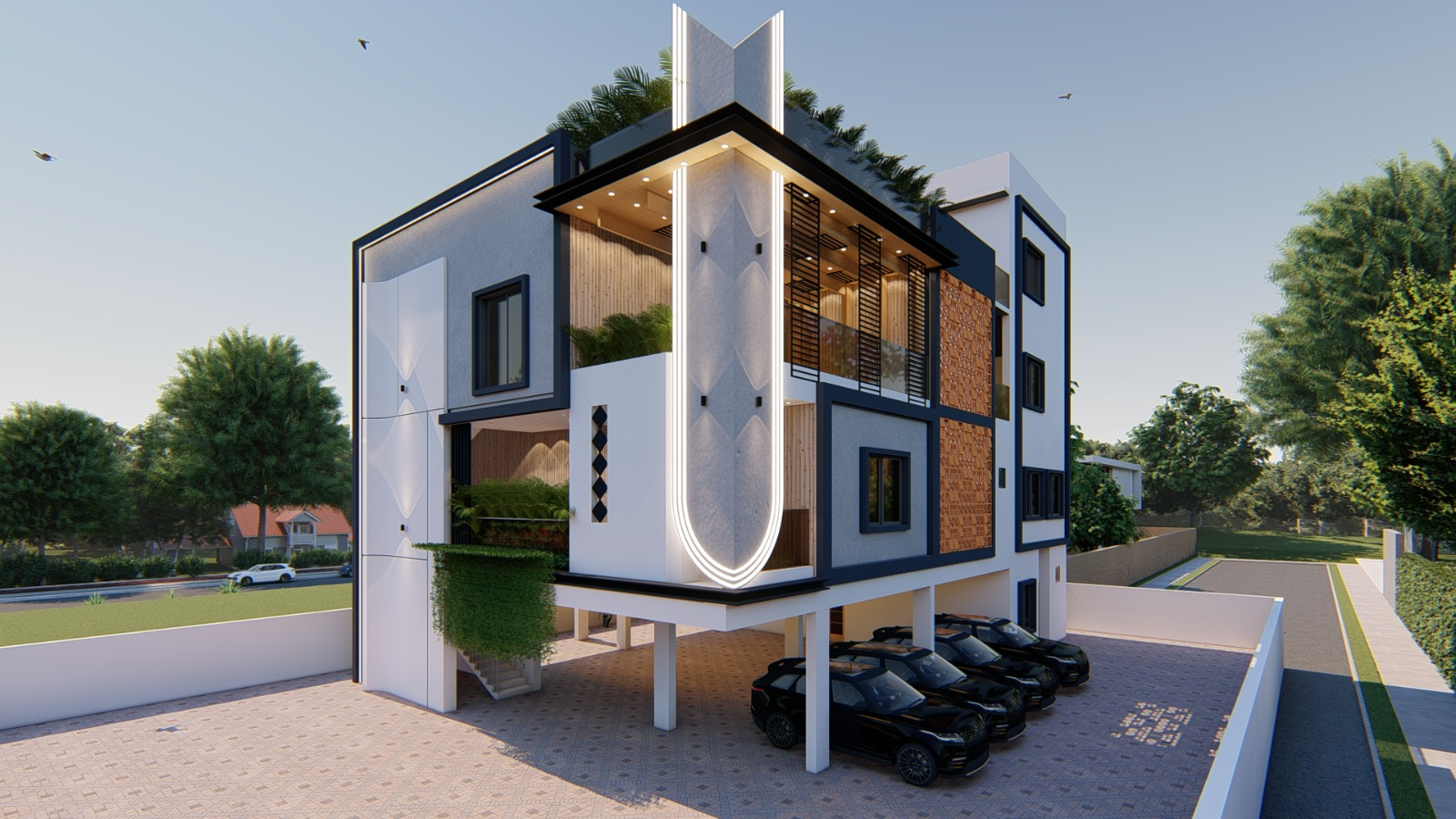 Contemporary Corner Residence
