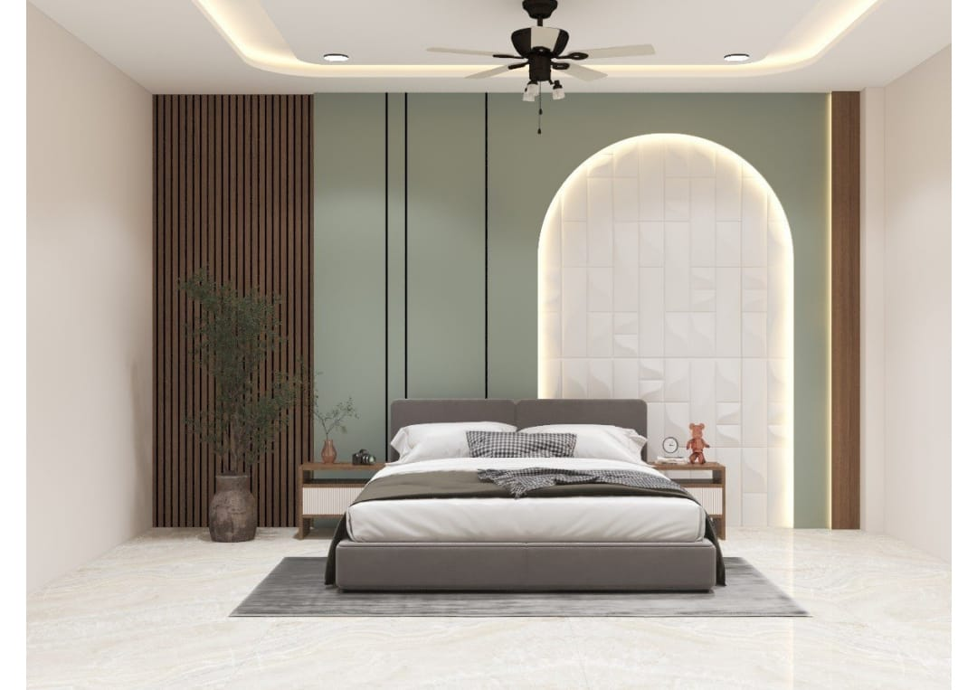 Master Bedroom — Sage & Arch Accent